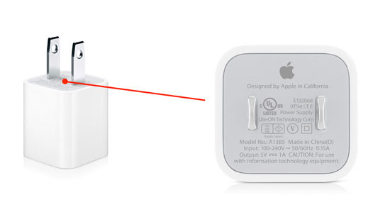 شارژر اصلی اپل آیفون Apple iPhone 5W USB Power Adapter