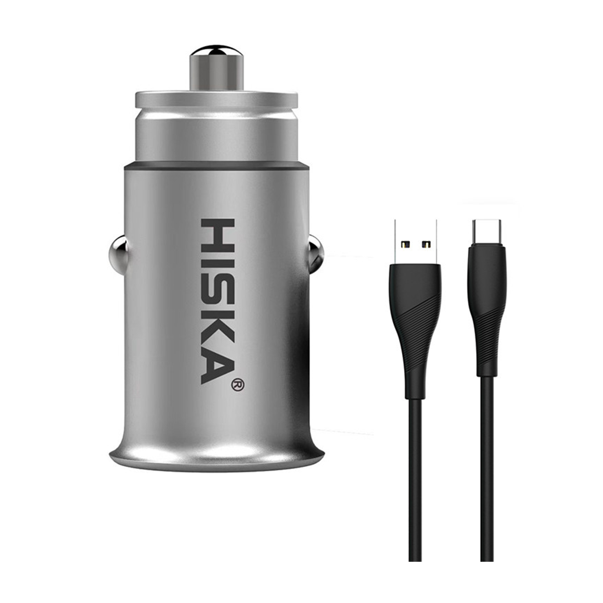 شارژر فندکی هیسکا مدل HCC-308 به همراه کابل تبدیل USB-C_678d53724537b.png