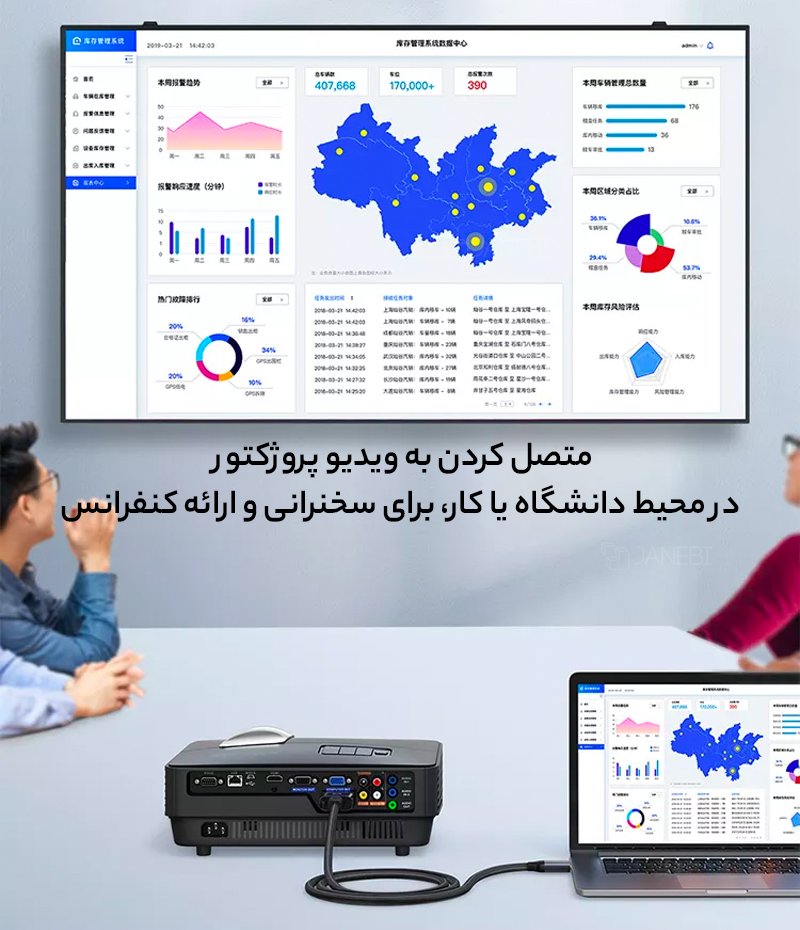 مبدل اچ دی ام آی به وی جی ای مک دودو Mcdodo CA-777 HDMI to VGA Convertor Cable 2M