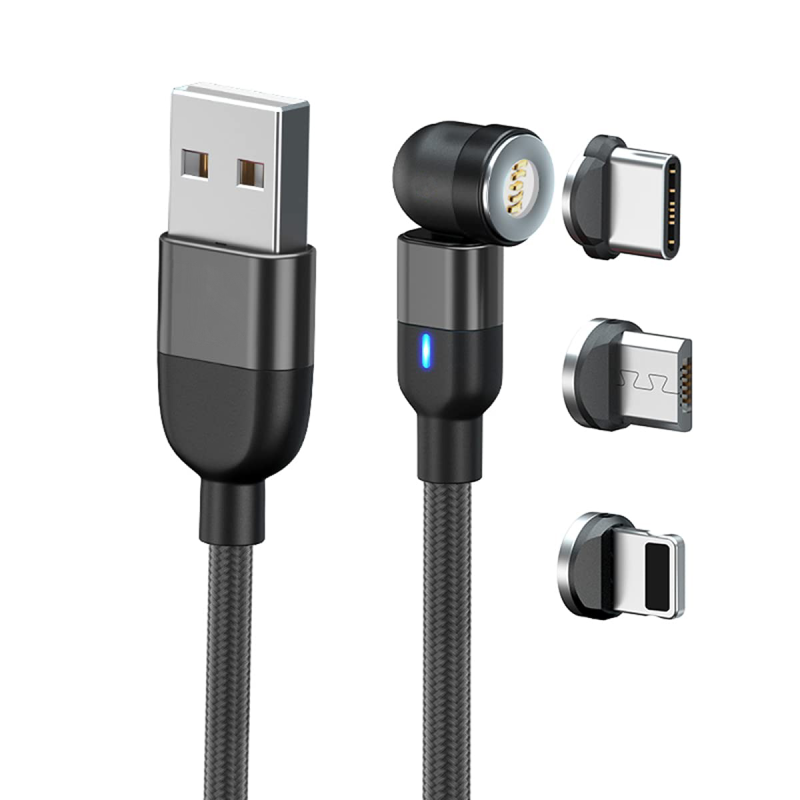 کابل تبدیل USB به میکرو USB – تایپ سی – لایتنینگ مدل 3-1 Magnetic طول 1 متر_678de15b81e36.png