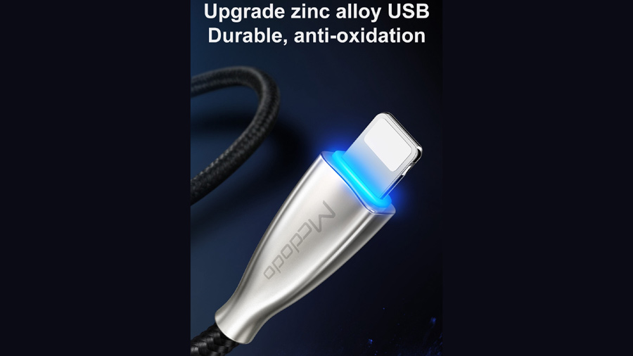 کابل شارژ و انتقال داده 1.2 متری لایتنینگ مک دودو MCDODO Fast Charge Lightning 1.2M CA-570 دارای کانکتور های باکیفیت