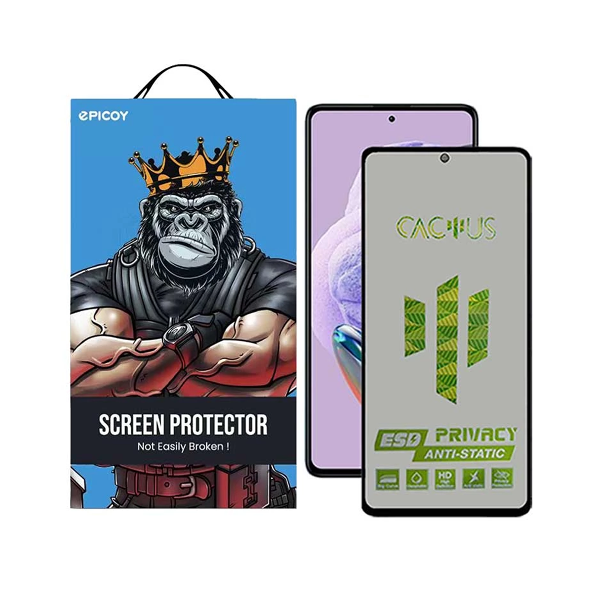 گلس حریم شخصی گوشی شیائومی Redmi Note 12 5G اپیکوی مدل Cactus-ESD-Privacy_678dc4ef7be23.png