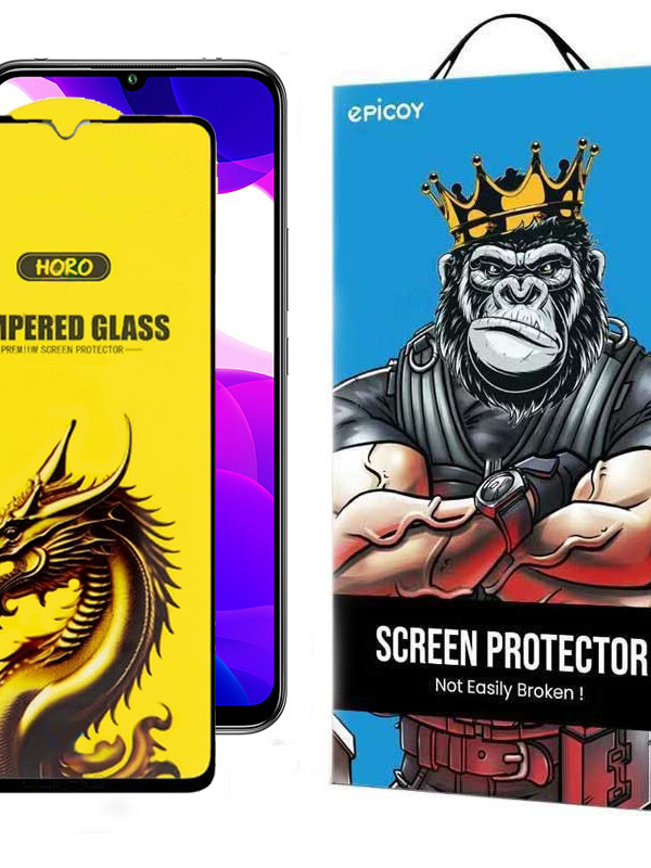 گلس گوشی شیائومی Mi 10 Lite 5G- Mi10 Youth- Redmi 10X Pro 5G- Redmi 10X 5G اپیکوی مدل Golden Dragon
