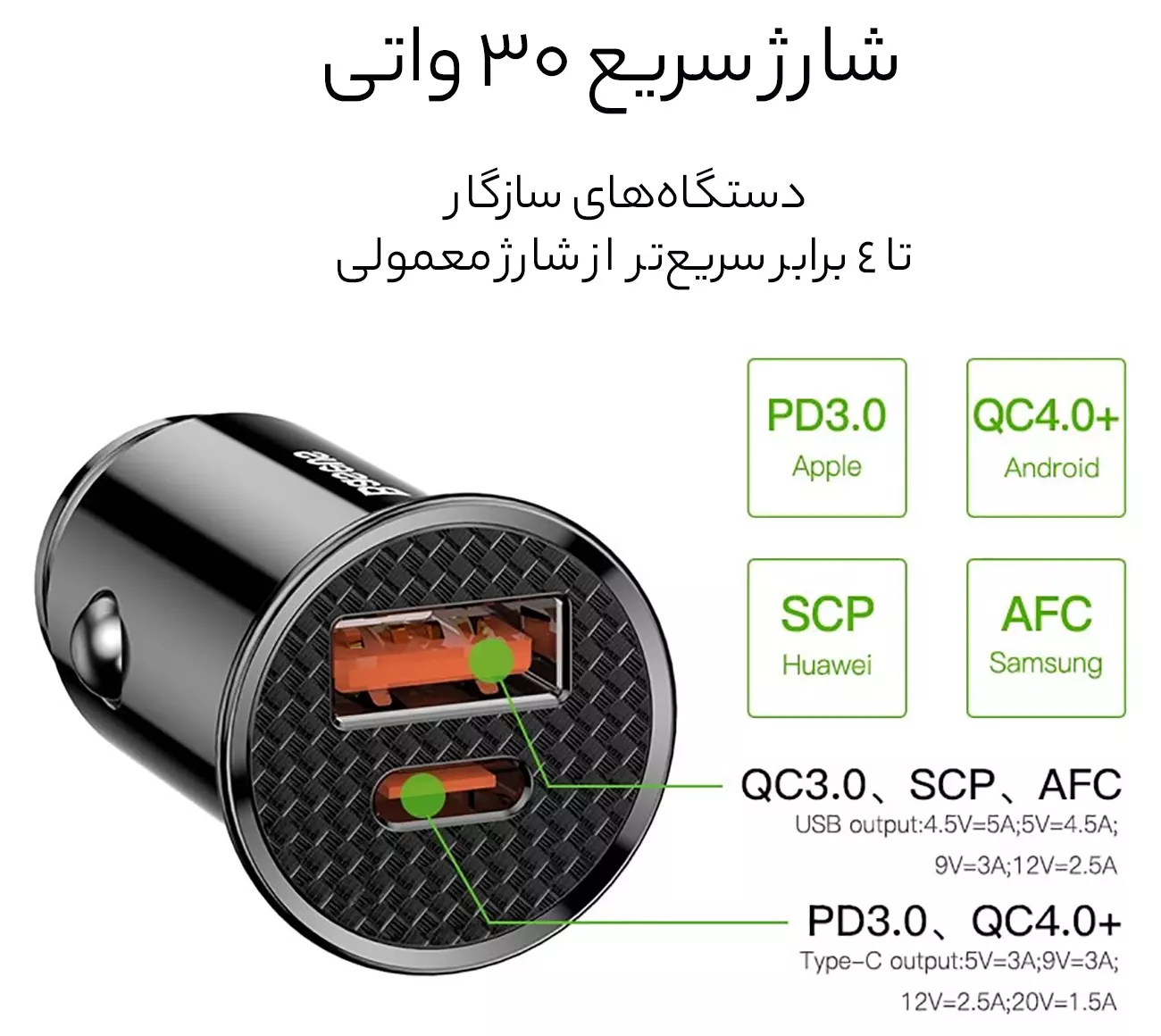 پشتیبانی از شارژ سریع