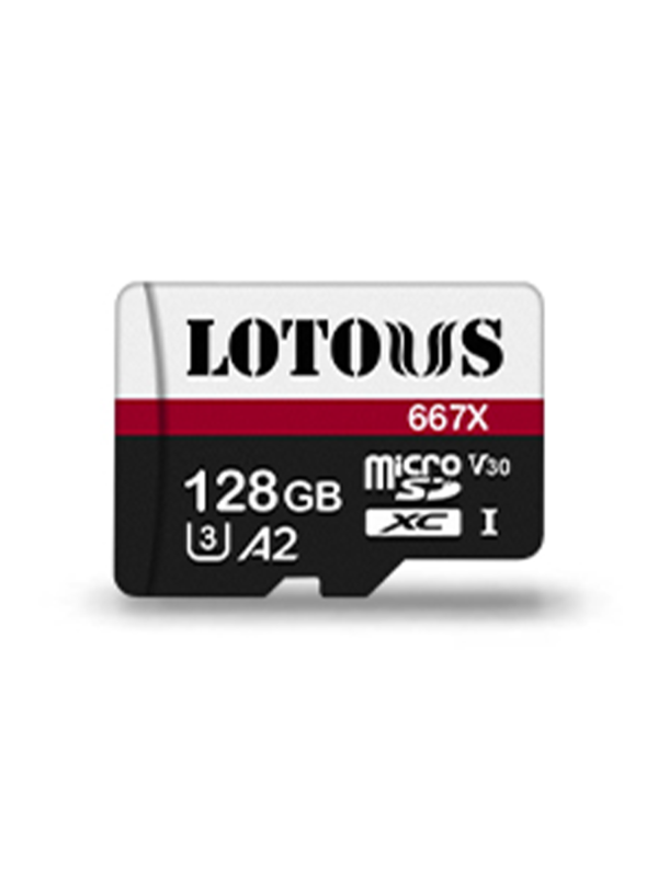 کارت حافظه‌ microSDHC لوتوس استاندارد U3 A2 مدل 667X ظرفیت 128 گیگابایت