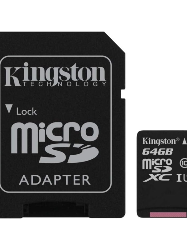 کارت حافظه microSDHC کینگستون مدل Canvas Select کلاس 10 استاندارد UHS-I U1 سرعت 85MBps ظرفیت 64 گیگابایت به همراه آداپتور SD