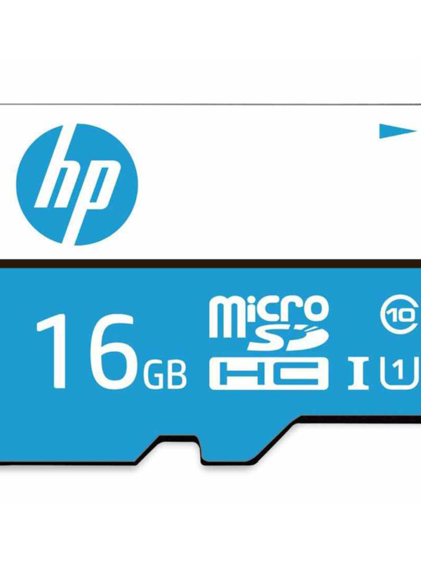 کارت حافظه‌ microSDXC اچ پی کلاس 10 استاندارد UHS-I U1 مدل HFUD016-1U1BA ظرفیت 16 گیگابایت به همراه آداپتور SD