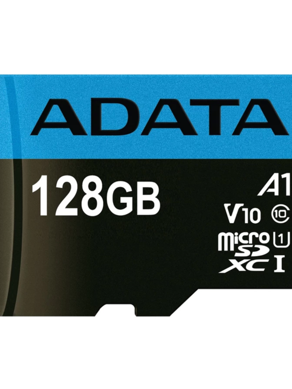 کارت حافظه microSDXC ای دیتا مدل Premier V10 A1 کلاس 10 استاندارد UHS-I سرعت 100MBps ظرفیت 128 گیگابایت