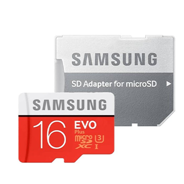 کارت حافظه microSDXC سامسونگ مدل Evo Plus کلاس 10 - ظرفیت 16 گیگابایت به همراه آداپتور SD