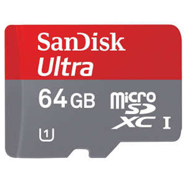 کارت حافظه microSDXC سن دیسک مدل Ultra A1 کلاس 10 استاندارد UHS-I سرعت 120MBps ظرفیت 64 گیگابایت