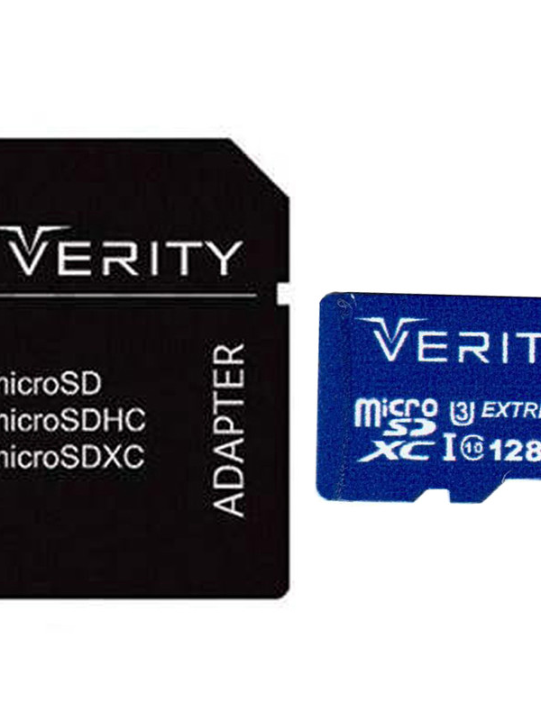 کارت حافظه microSDXC وریتی مدل 4K کلاس 10 استاندارد UHS-I U3 سرعت 80MBps ظرفیت 128 گیگابایت به همراه آداپتور SD