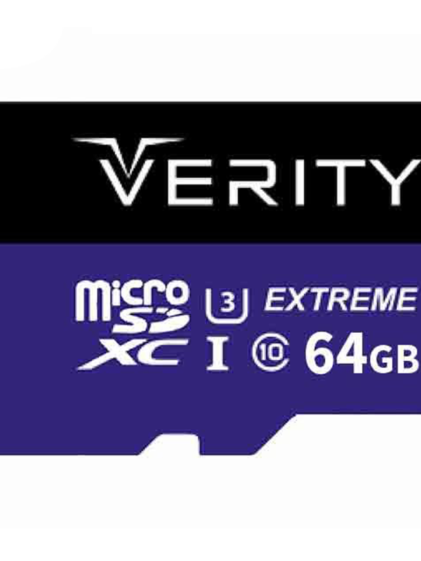 کارت حافظه microSDXC وریتی مدل Extreme کلاس 10 استاندارد UHS-I U3 سرعت 80MBps ظرفیت 64 گیگابایت