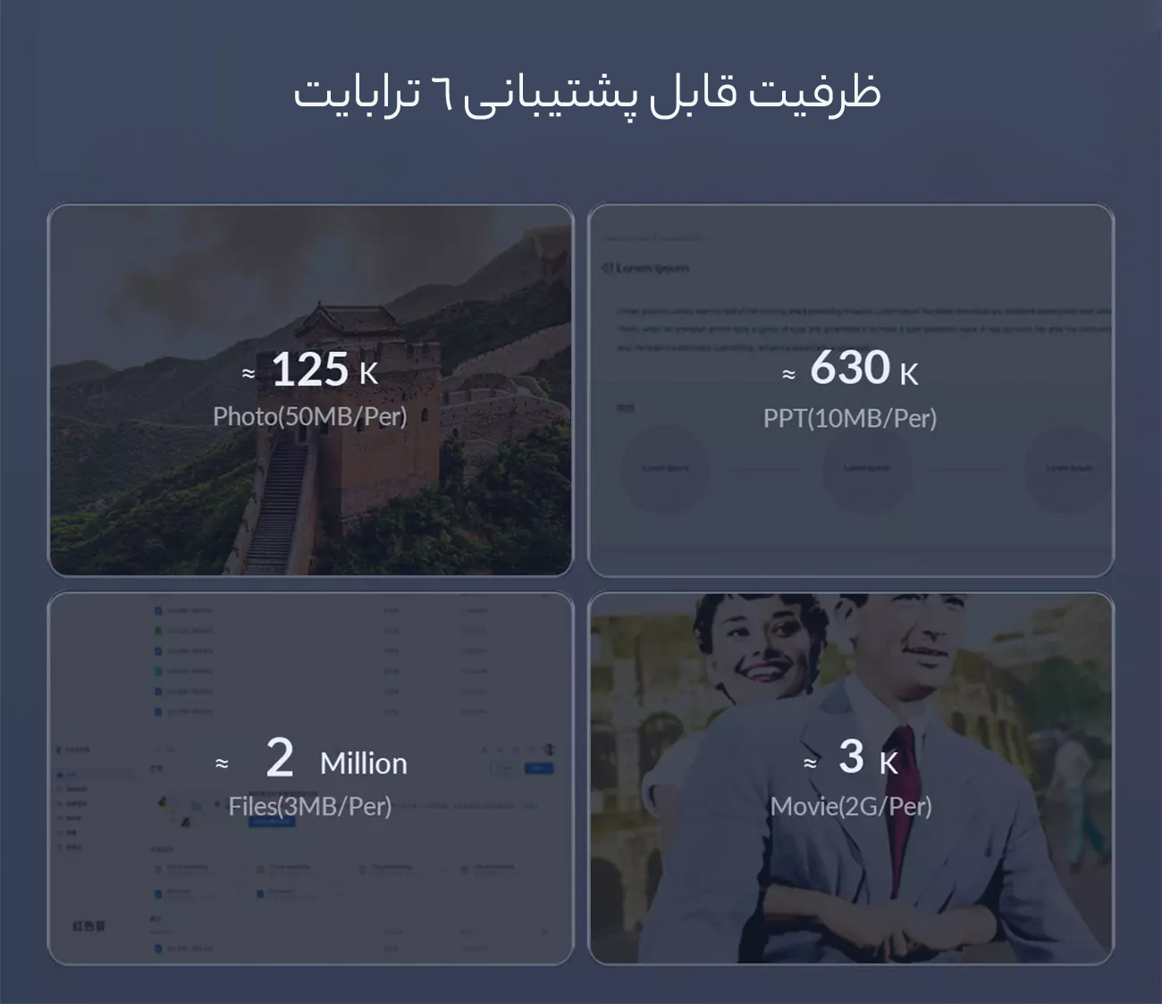 ظرفیت بالای 6 ترابایت