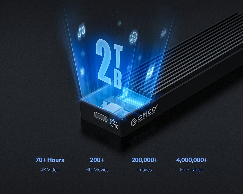 باکس هارد درایو M.2 SSD اوریکو مدل M2PV-C3 