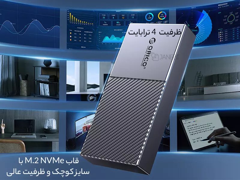 ظرفیت 4 ترابایت قاب هارد