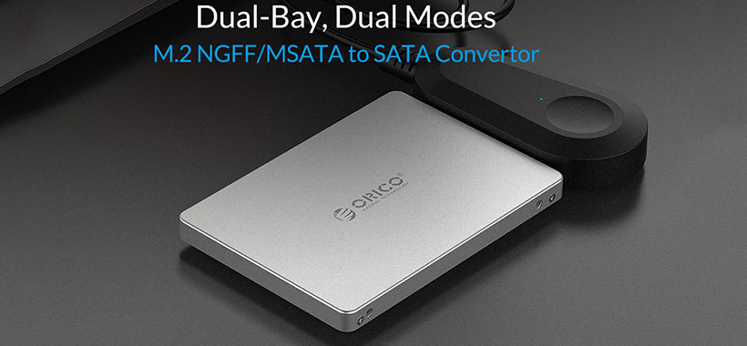 باکس هارد M2 و mSATA به SATA مدل ORICO MS2TS