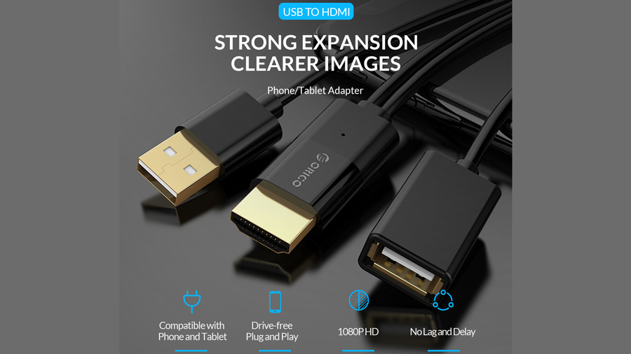 مبدل یو اس بی به HDMI اوریکو Orico USB to HDMI Adapter PE-P1