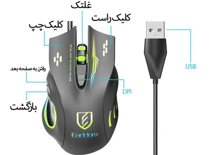 کلیدهای موس