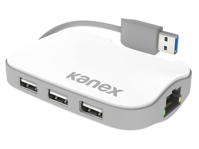 هاب 3 پورت و اترنت کنکس Kanex USB 3.0 3-Port Hub + Gigabit Ethernet Adapter