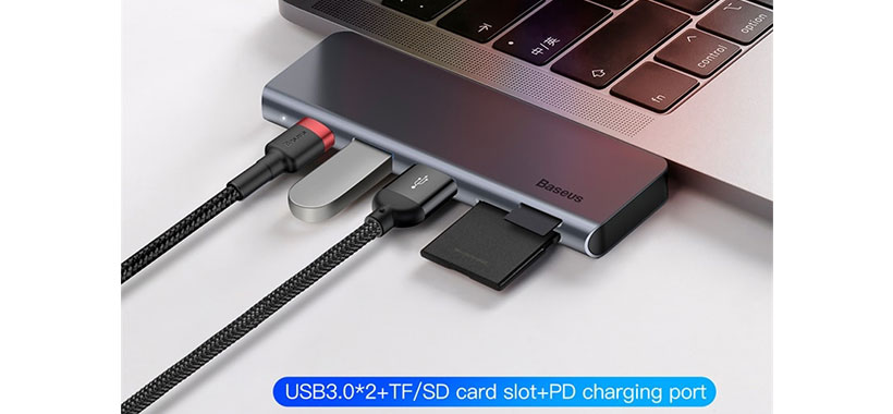 هاب آداپتور Type-C بیسوس CAHUB-K0G