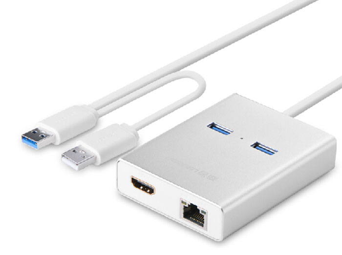 هاب چند منظوره یوگرین Ugreen 40255 USB 3.0 Multi Display Adapter