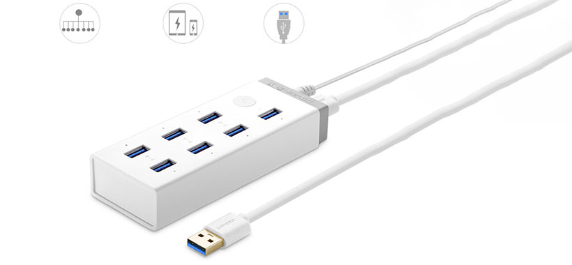 یوگرین مجهز به 7 پورت USB 3.0
