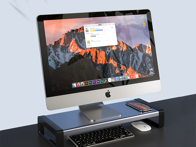 پایه نگهدارنده مانیتور و شارژ بی سیم  اوریکو ORICO-HSQ-02W Monitor Stand