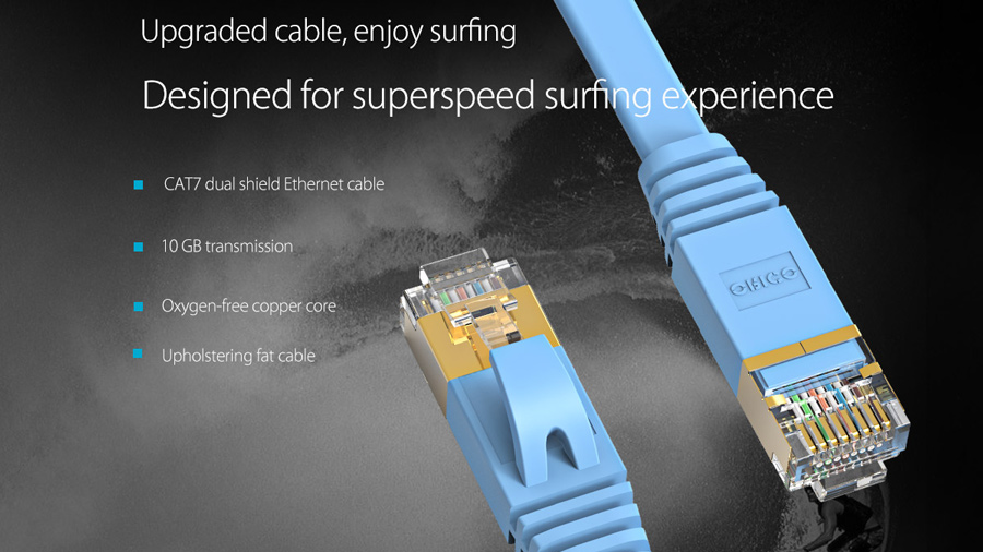 کابل شبکه اوریکو Orico CAT7 LAN Cable PUG-C7b 