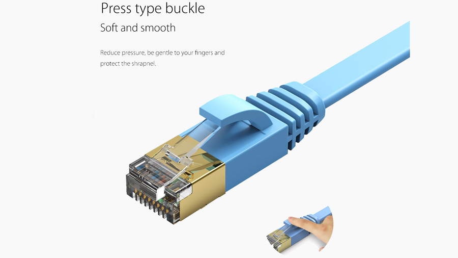 کابل شبکه اوریکو Orico CAT7 LAN Cable PUG-C7b  اتصال بسیار آسان