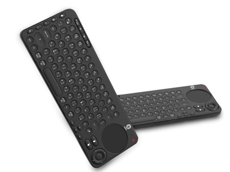 کیبورد بی سیم با تاچ پد انگلیسی گرین Green Dual Mode Portable Wireless Keyboard with Touch Pad