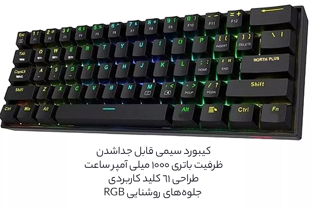 سفحهکلید سیمی قابل جدا شدن