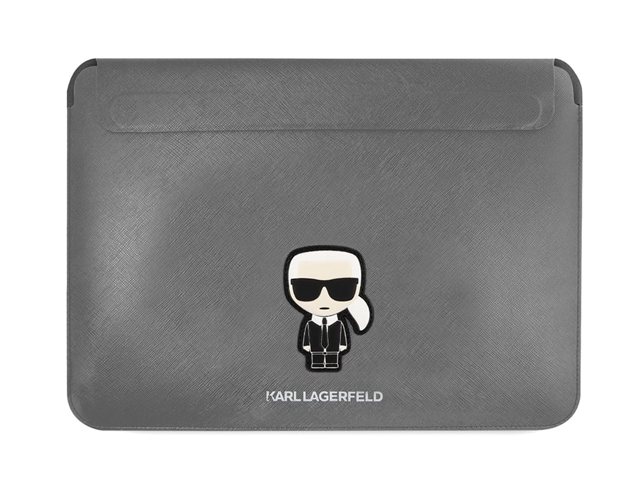 کیف چرمی مک بوک 16 اینچ طرح کارل CG Mobile Macbook 16 inch Karl Lagerfeld Leather Bag