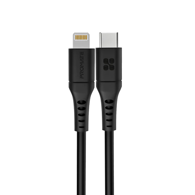 کابل USB-C به لایتنینگ شارژ سریع پرومیت به طول 1.2 متر مدل POWERLINK-120.BLACK_67fe6ddc59c86.jpeg کابل USB-C به لایتنینگ شارژ سریع پرومیت به طول 1.2 متر مدل POWERLINK-120.BLACK_67fe6ddc59c86.jpeg