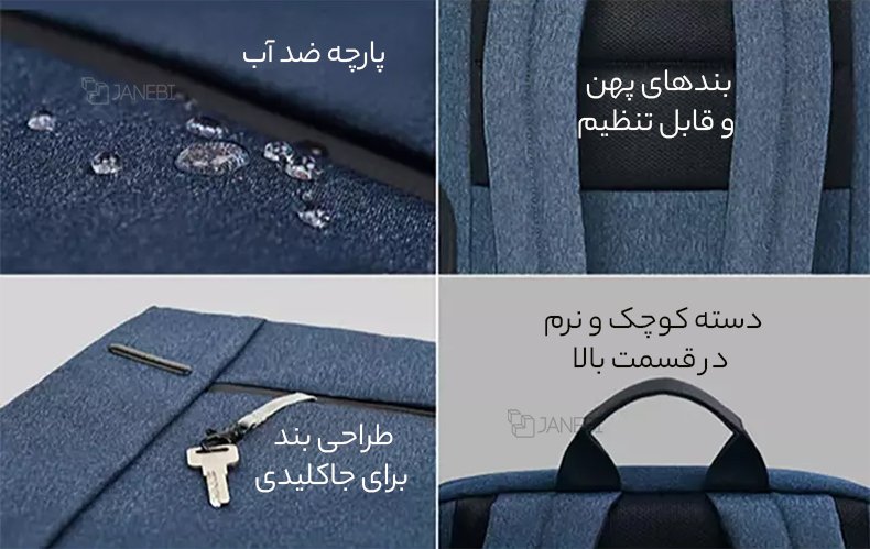 نمایش جزئیات کوله پشتی
